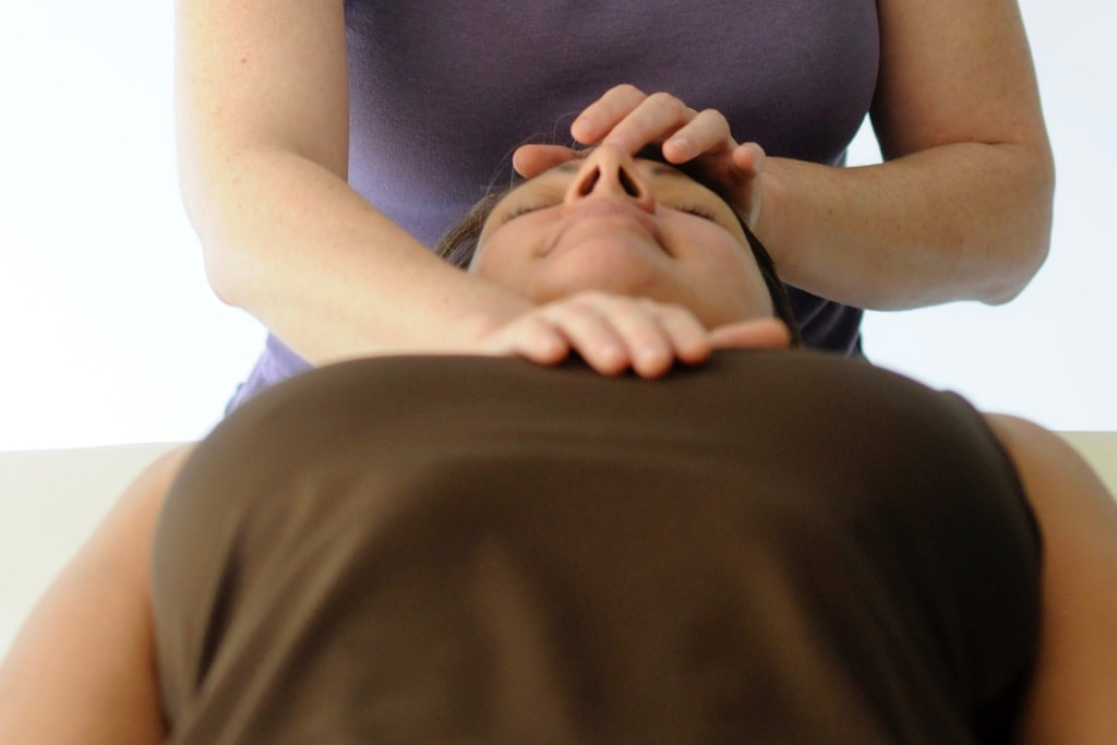 Picture of person receiving Reiki